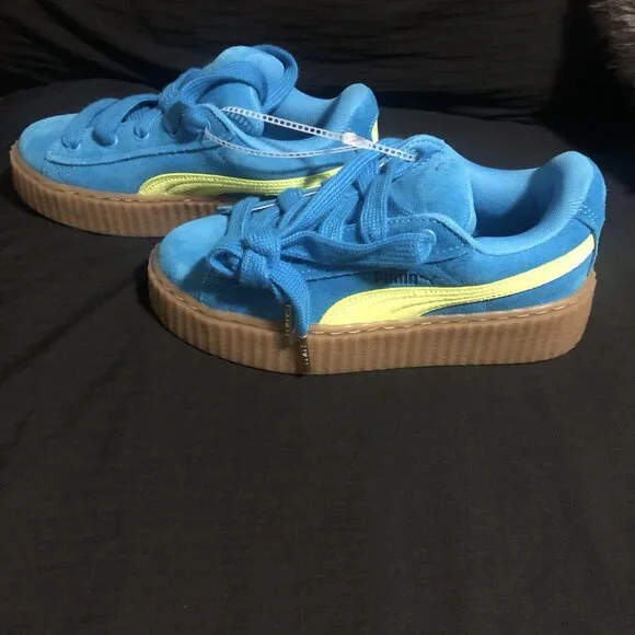 Puma Rihanna Fenty x Creeper Kids Phatty Speed Blue 397587-2, Size 4, - Picture 2 of 5